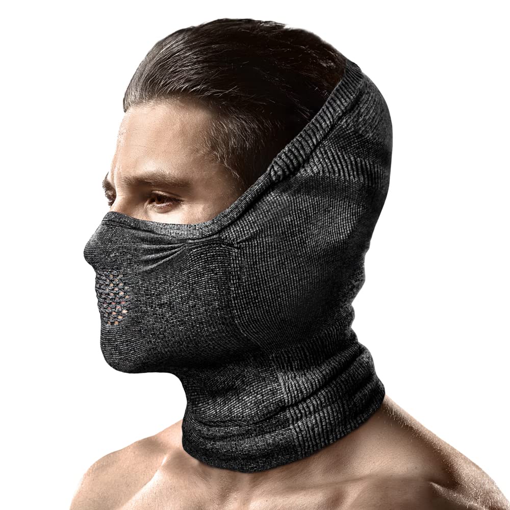 Naroo N9H - Medio pasamontañas térmico Transpirable Anti-empañamiento, Calentador de Cuello con Costuras Especiales para Mejor visión, cómodo elástico contra Viento para Esquiar, Snowboard