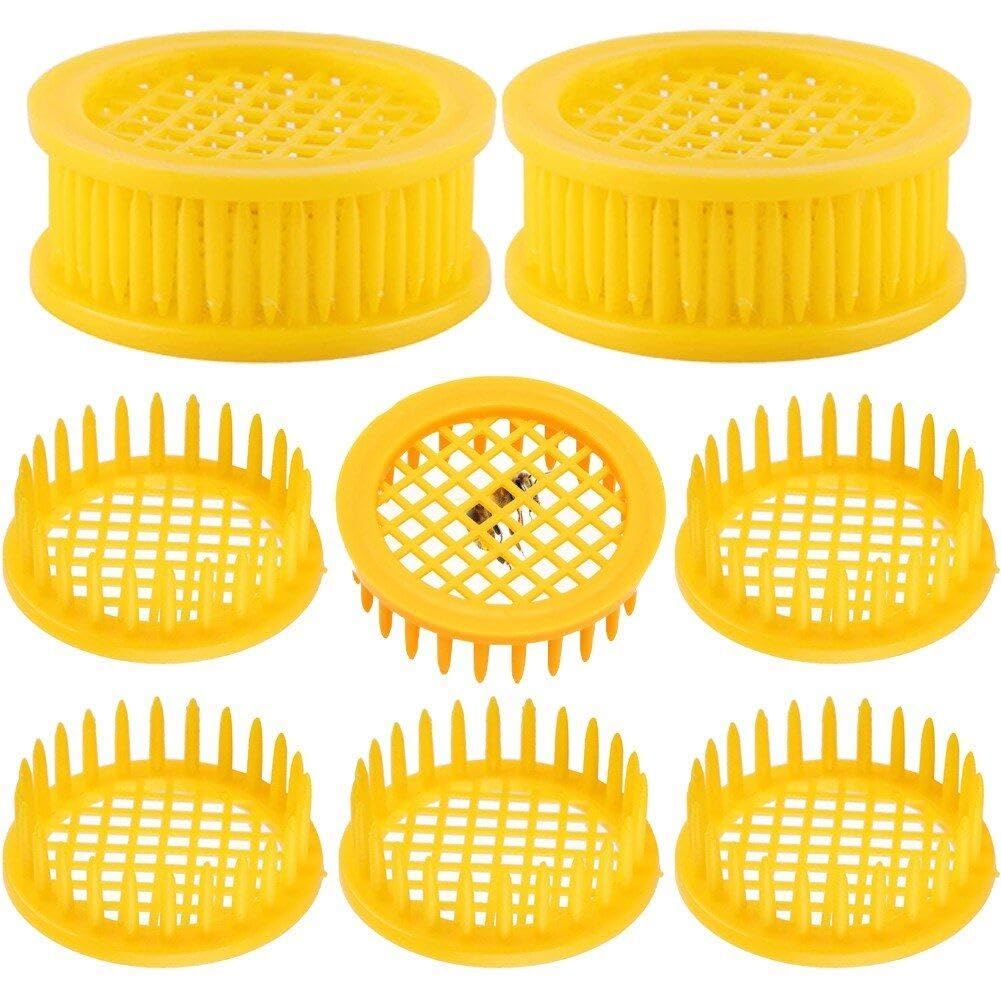 Baokuan Yellow Queen Bee Rearing Box, 10 Pcs Beekeeping Rearing Box Cell Beekeeping Equipment Queen Bee Cages For Isolation Of Queen Bee, Beekeeper Rearing Tools