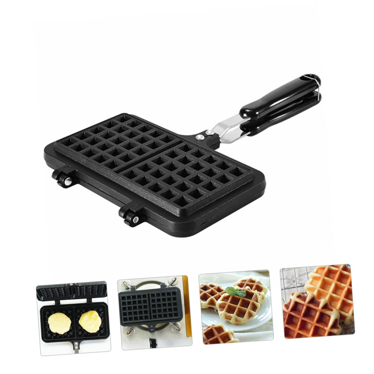Stampo Waffle Antiadente Creativo per Dolci e Sicuro Facile da Pulire per Cucina e Regalo per Amanti del Cake Baking