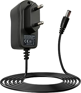 12V DC Power Supply 1A 12W Power Supply 12V 1A AC/DC Adapter 100-240V 50-60Hz EU Plug 5.5 x 2.1 mm DC Hollow Plug (Centre +) Cable 1.8 m Power Supply for TV Box LED Router Camera CCTV Stable Quiet
