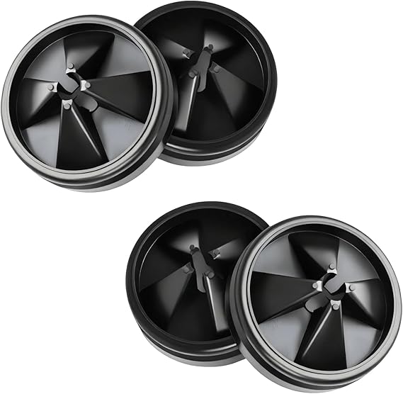 4 Pack 3 3/8 Inch Garbage Disposal Splash Guard - QCB-AM Replacement for InSinkErator Evolution & for Moen Models Silicone Splash Baffle with Noise Reduction, Leak-Proof Drain Protector Accessories