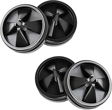 4 Pack 3 3/8 Inch Garbage Disposal Splash Guard - QCB-AM Replacement for InSinkErator Evolution & for Moen Models Silicone Splash Baffle with Noise Reduction, Leak-Proof Drain Protector Accessories