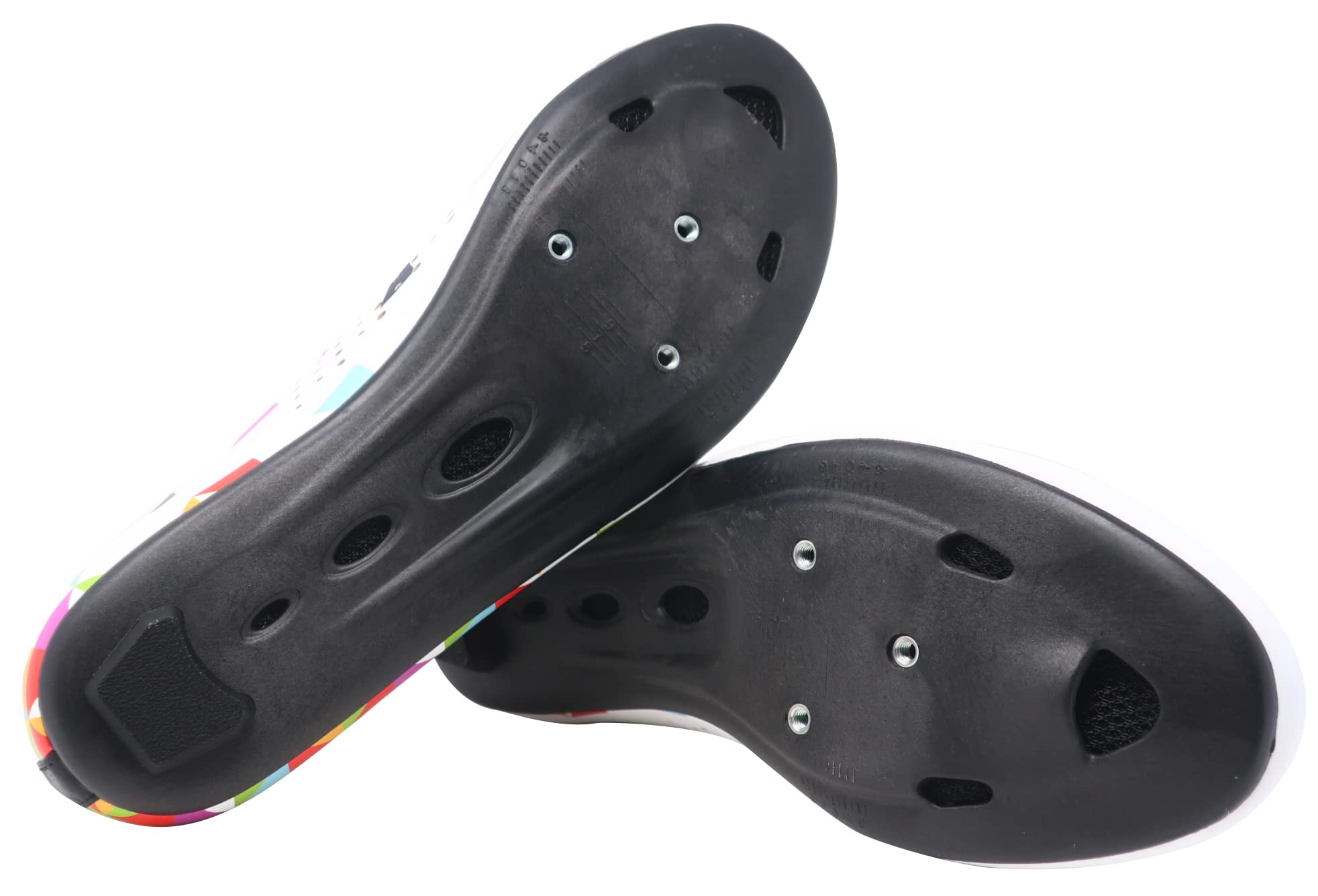 LUCK Genius Grafiti, Zapatillas de Ciclismo para Carretera con Suela de Carbono HD-50 y Doble Cierre rotativo de precisión.