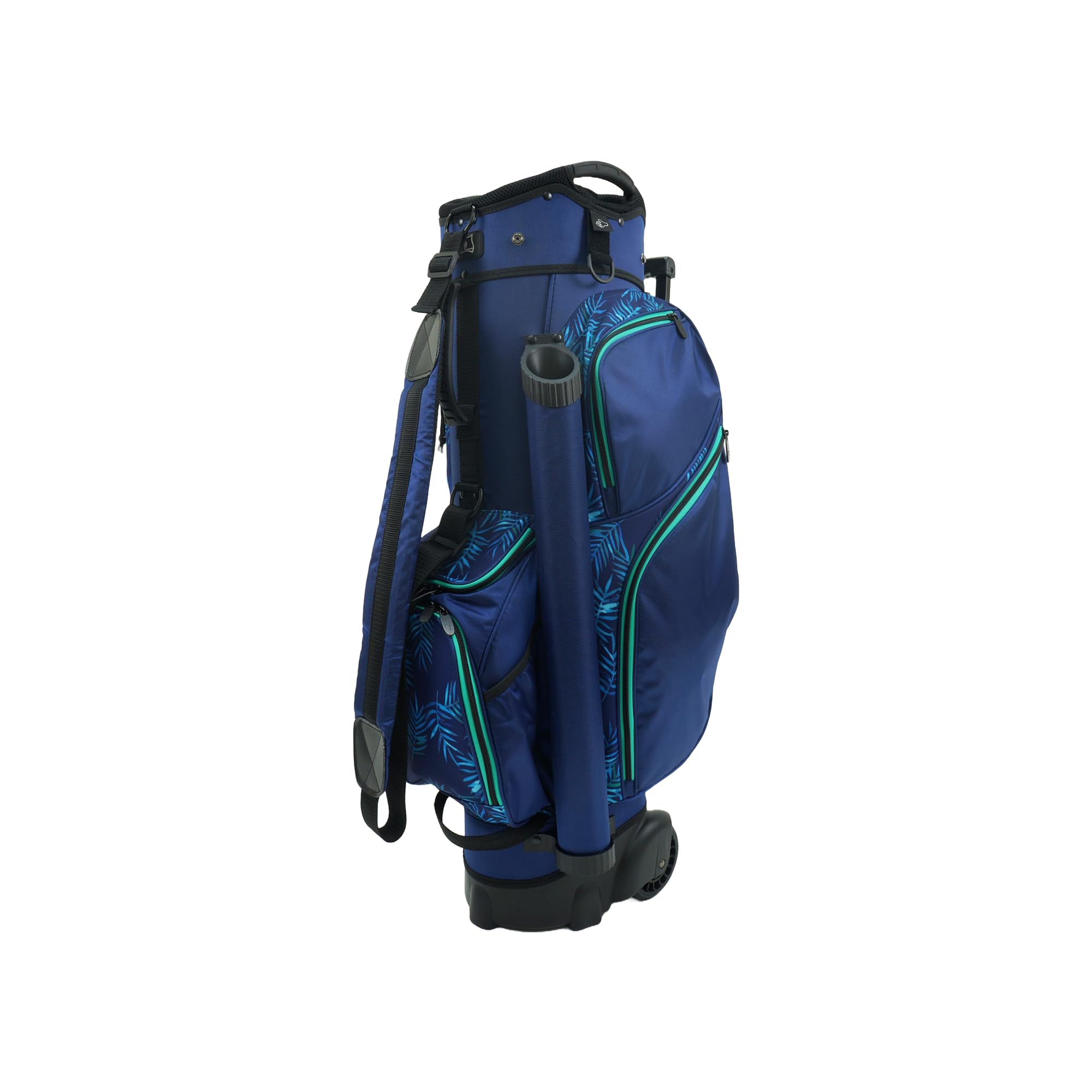 RJ GOLFRJ Sports Carter 14 Way Divider Top Transport Golf Cart Bag with Wheels/Handle - Men and Women Wheel Golf Bag