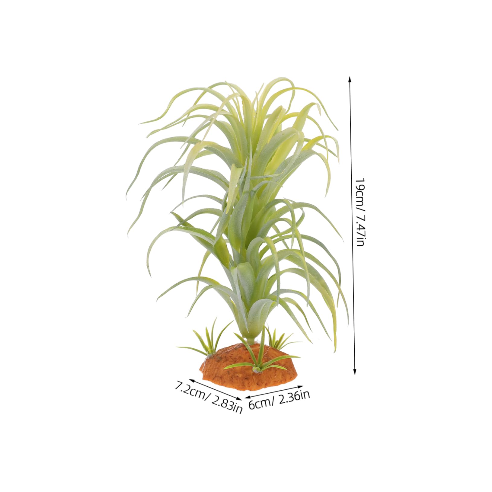 Hohopeti Artificial Terrarium Plants for Reptile Habitat Decoration Lifelike Climbing Pet Ornament with Weighted Base for Snakes Lizards and Amphibians Simulation Plant Decor