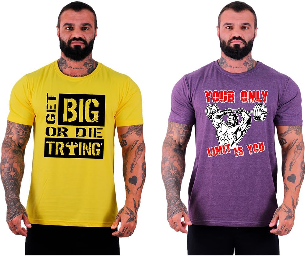 Kit 2 Camisetas Tradicional Masculina Clássica MXD Conceito Básica Estampas Variadas