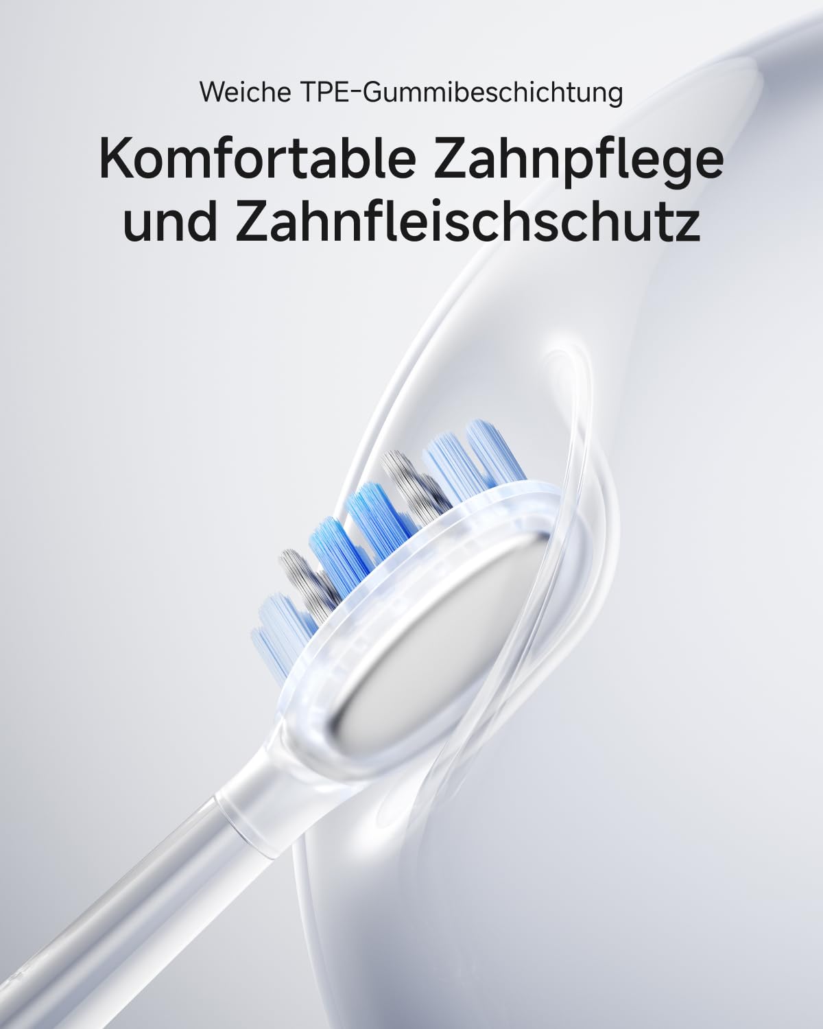 Laifen Wave Pro Elektrische Zahnbürste, 60° WaveMotion, Alu Silber | 13x Plaque-Entfernung, 66.000 Vpm, 70 Tage Akku, smarter Drucksensor, App-Steuerung, 2 Modi, 3 Stufen, IPX8, 2 Pro-Köpfe