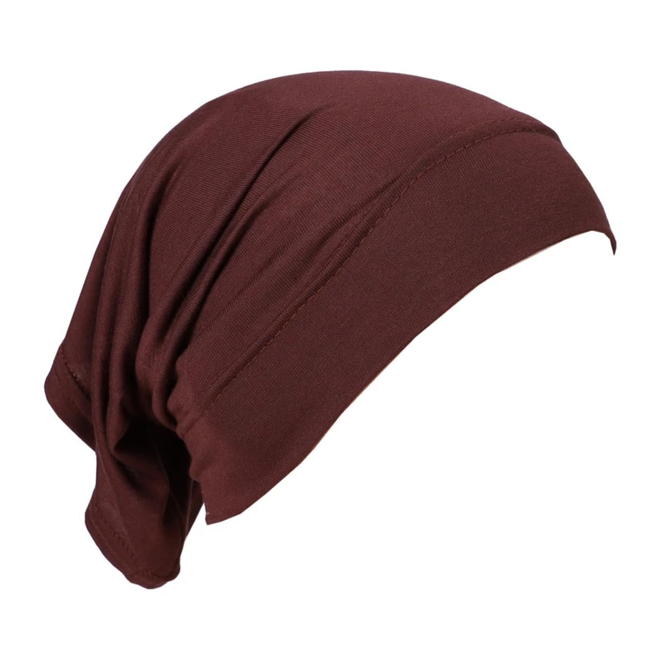AREESHA Tube Bonnet Under Hijab Cap Stretchable Underscarf Inner Under scarves Muslim Islamic Turban Head wraps Women (Dark Chocolate)