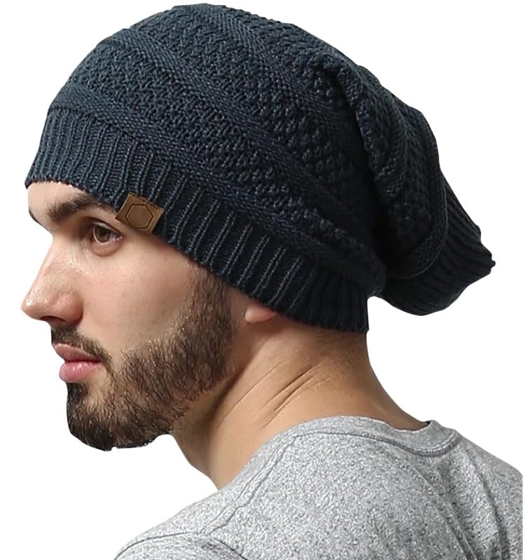 Wool Beanie Cap for Mens & Women – Winter Cap for Men – Men’s Woolen Long Cap – Winter – Soft Woolen Cap for Men & Women