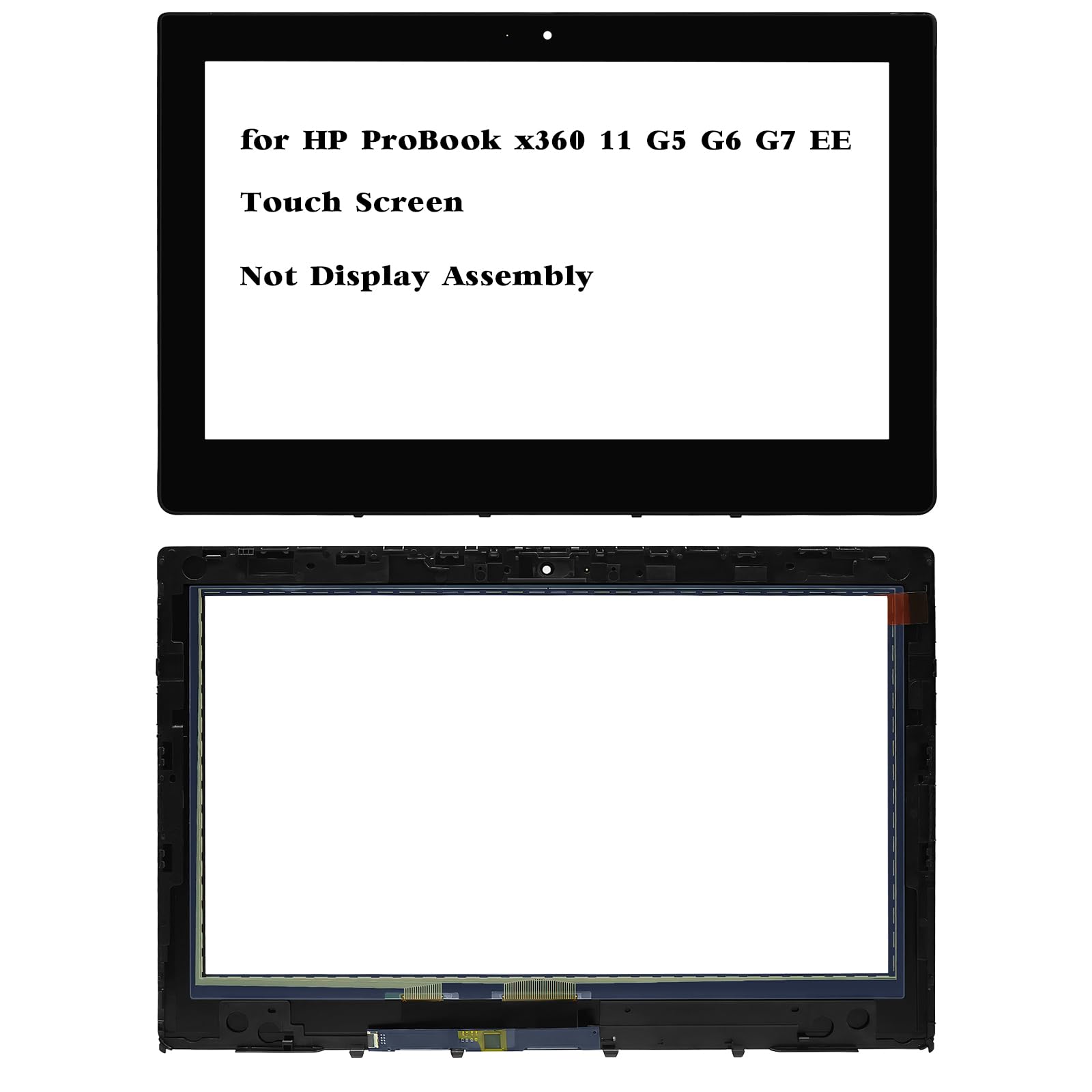 GBOLE New Replacement for HP ProBook x360 11 G5 G6 G7 EE LCD Display Touch Screen Panel Digitizer