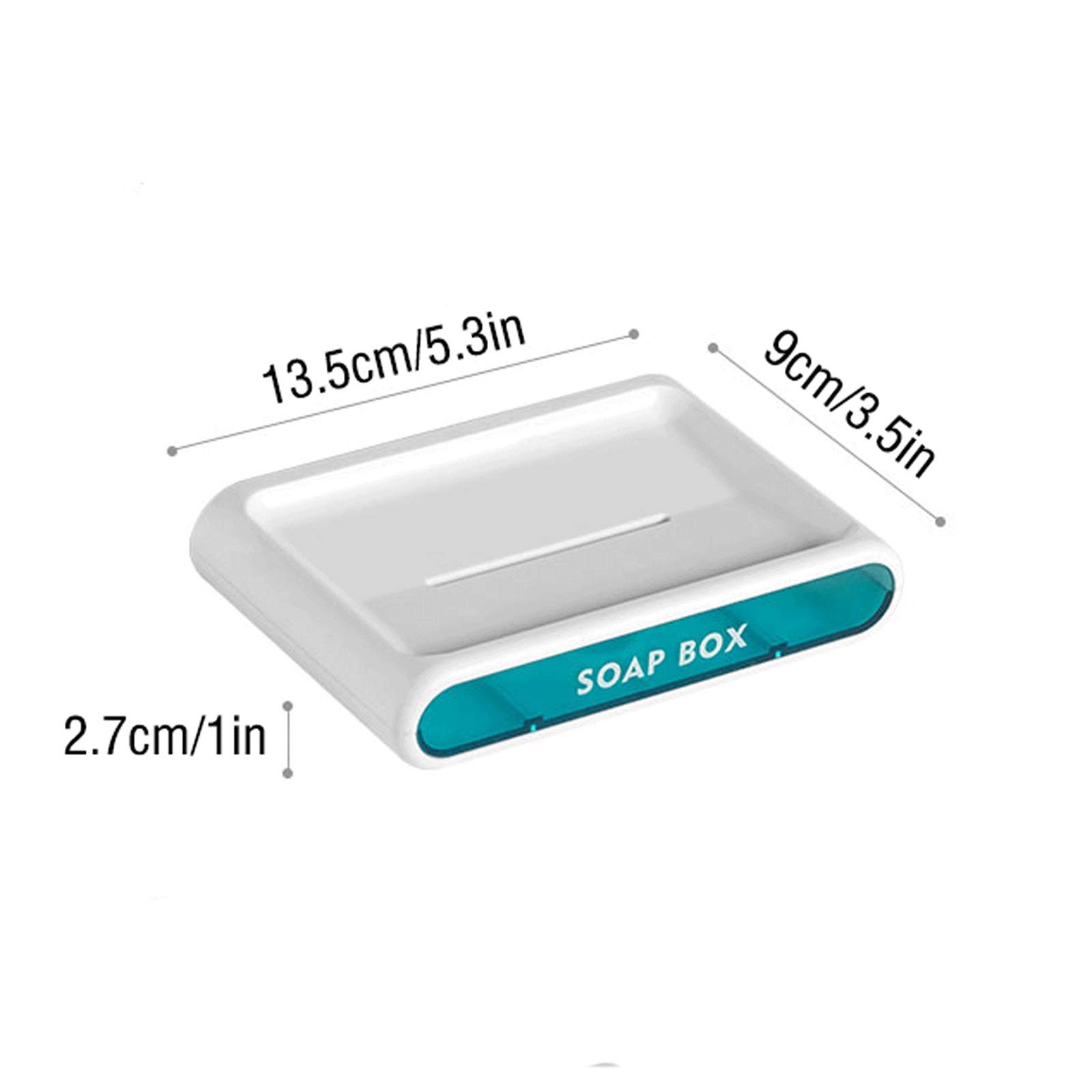 Seifenschale/Seifenschalen Hausmontierter Seifenschale mit einer transparenten Abflussbox, und das Badezimmer ist nicht perforiertes Drain-Seifenschale als schönes Geschenk for die Familie genutzt wer