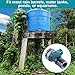 Sanpaint PVC Rain Barrel Diverter Kit, 3/4 Inch Rain Barrel Valve, Rain Barrel Spigot Kit with Bulkhead Fitting Adapter for Water Tanks, Aquariums, Tubs, Pools