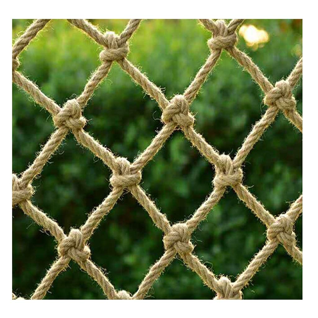 Rete da arrampicata impermeabile da 8 mm per bambini, rete sicura per parco giochi per altalene e recinzioni, accessori da esterno in corda di canapa per giochi attivi