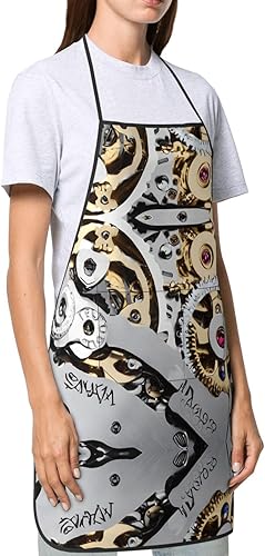Miniatura 4 de Cool Steampunk Gears Apron,Printed Apron, Chef Pron,Home Cooking Apron