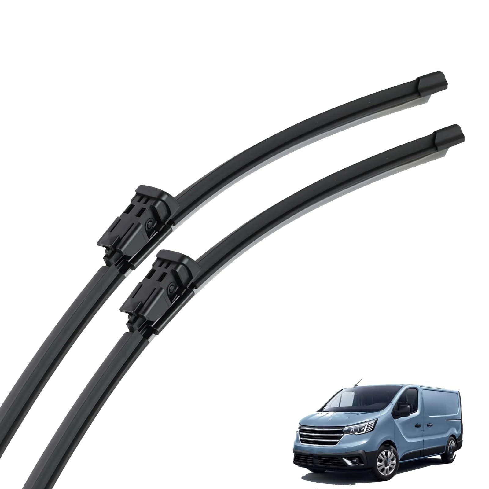 PAPEP 2 Pcs Front Windscreen Wiper Blades for Renault Trafic MK3 2014-2023 26"+19", Exact Fit Replacement All-Season Aerodynamic Wiper Blade Set
