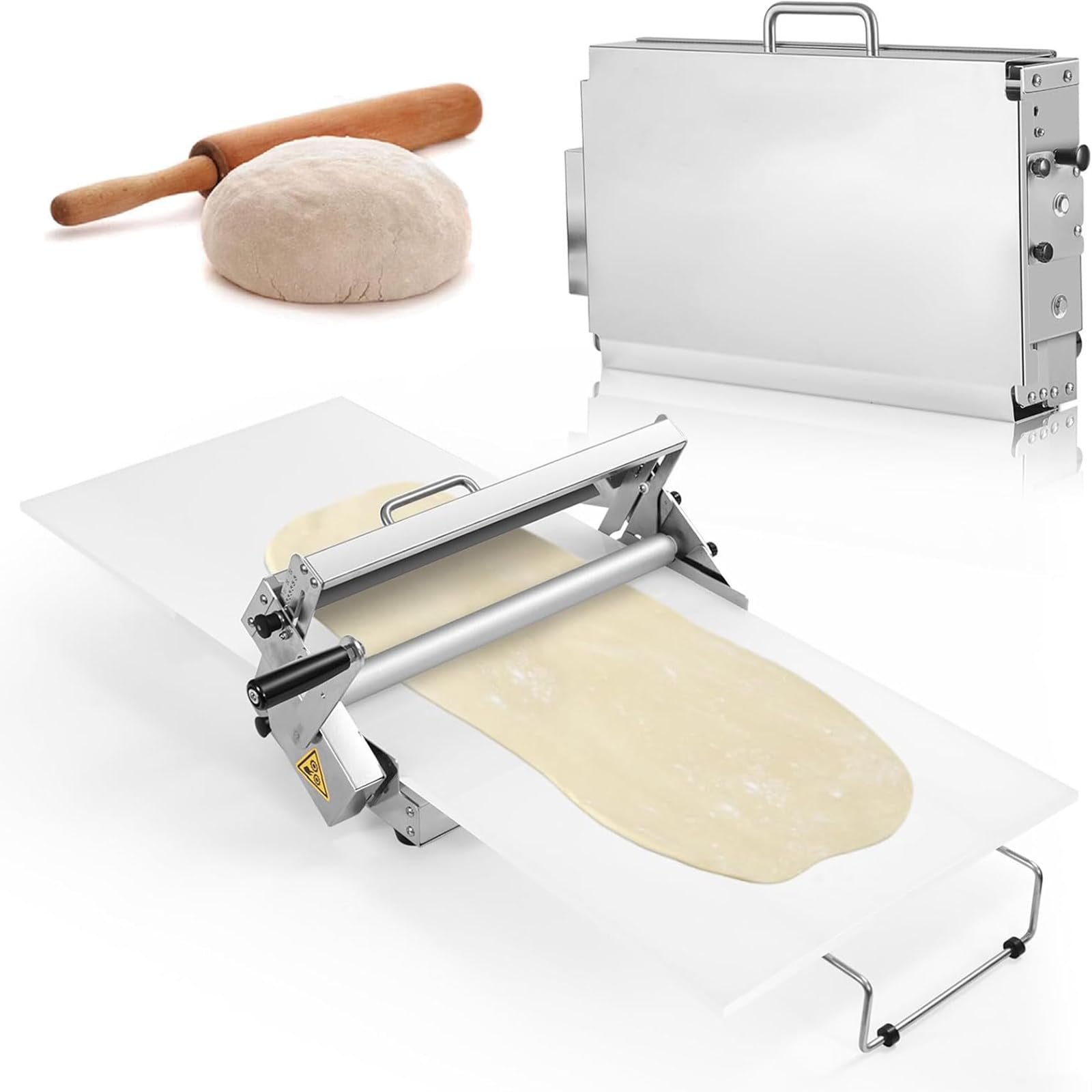 Laminoir à pâte Pliable, modèle de comptoir, combiné laminoir Manuel et Presse à pâte, pour pâte d'amande et pâte feuilletée Model300