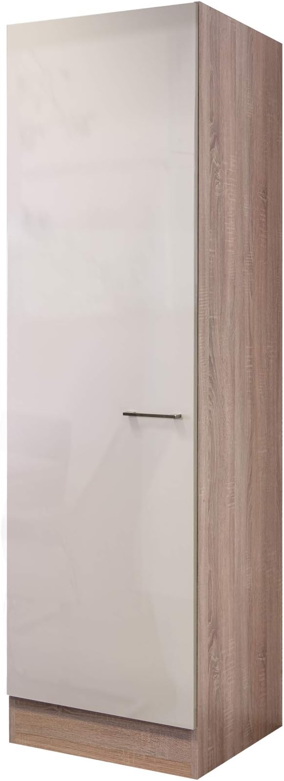 Flex-Well Unterschrank Nepal 50cm - Küchenschrank Creme Hochglanz/Eiche Sonoma Made In Germany