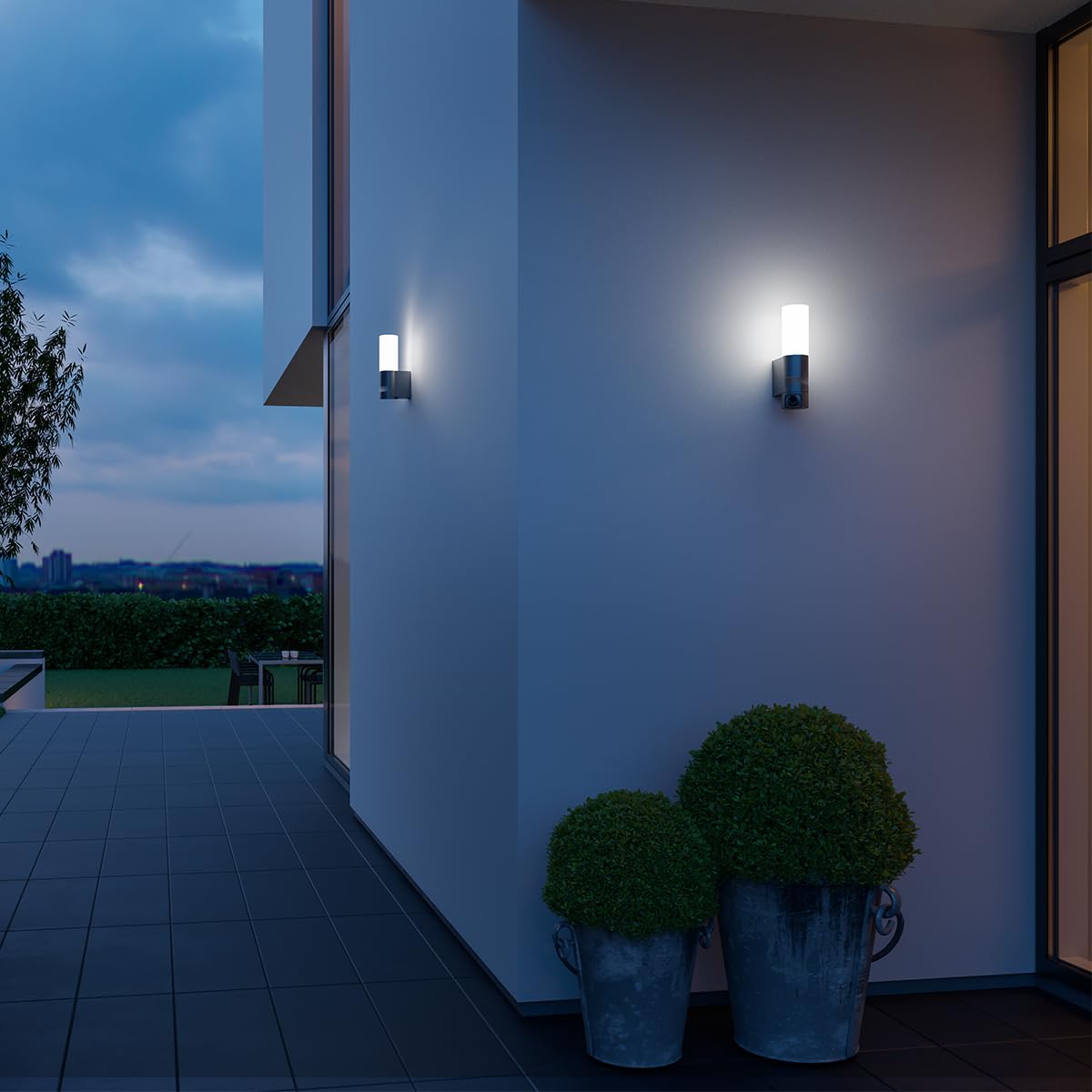 Steinel Oprawa zewnętrzna L 605 S, czujnik zewnętrzny LED, czujnik ruchu 180° o zasięgu 10 m, 11,3 W, 729 lm, aluminium