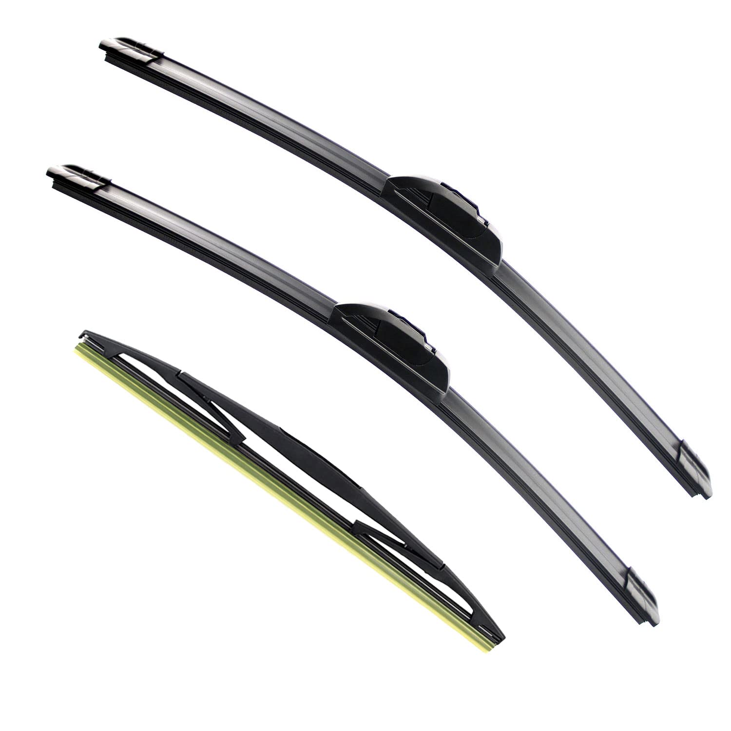 ZIXMMO20"+20" windshield wiper blades with 12" Rear Wiper Blades Set Replacement for Honda Element 2003-2011,Nissan Cube 2009-2014-Original Factory Quality，Easy DIY Install (Set of 3)