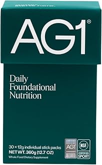 - AG1 Multivitamin for Men & Women, Greens Powder Supplement, Probiotic, Gluten Free, Vegan, Keto | 75 Vitamins | Improve Gut Health | (Athletic Greens) Travel Packs 30ct, No Shaker, Classic Formula