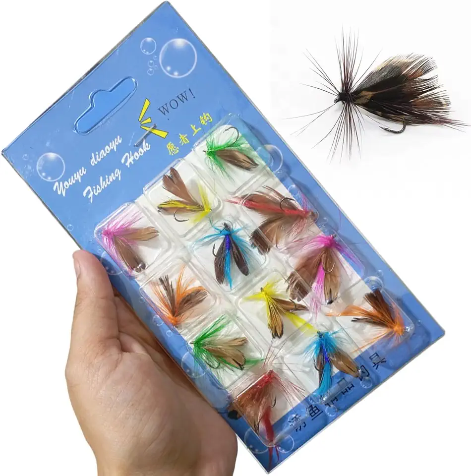 Isca Pesca Peixe Mosca Artificial Pescaria Fishing Tilapia Tucunare Robalo Lambari Tainha Mar Açude Rio Lago