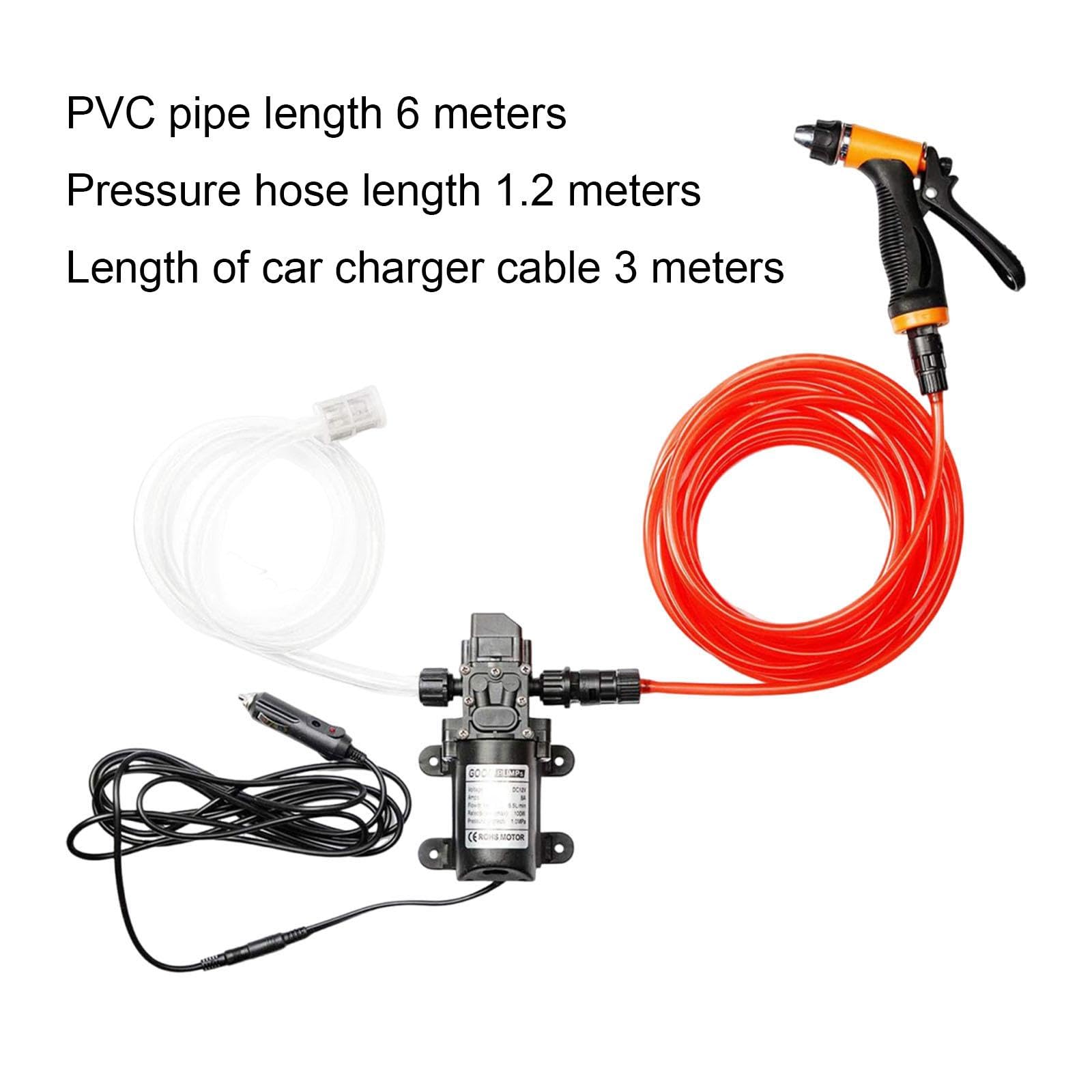 Bomba de Hidrolavadora Eléctrica de Alta Presión de 160 PSI, Accesorios para Barcos, Jardines Y Hogares.