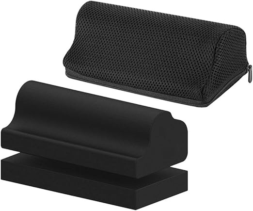 StrongTek Cervical Neck Wedge – Firm Foam Orthotic Block for Neck Curve Restoration, Support for Posture Correction, Headache Relief, and Cervical Traction at Home