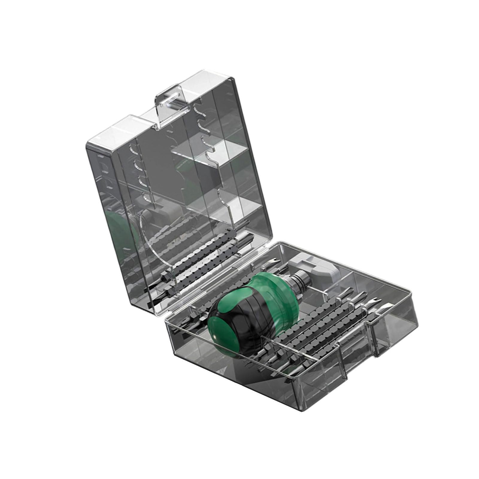 Length Ratcheting Screwdriver Set Includes Bit for Projects Professional Applications Steel Screwdriver Set