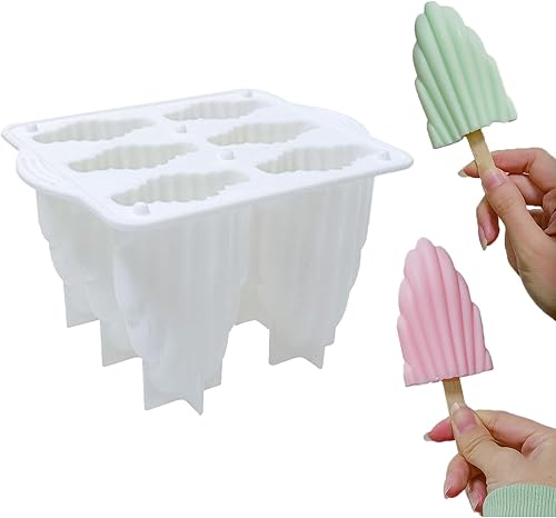 Moldes de silicona para paletas de hielo, moldes de paletas reutilizables para paletas de hielo, moldes de silicona sin BPA, molde de helado de