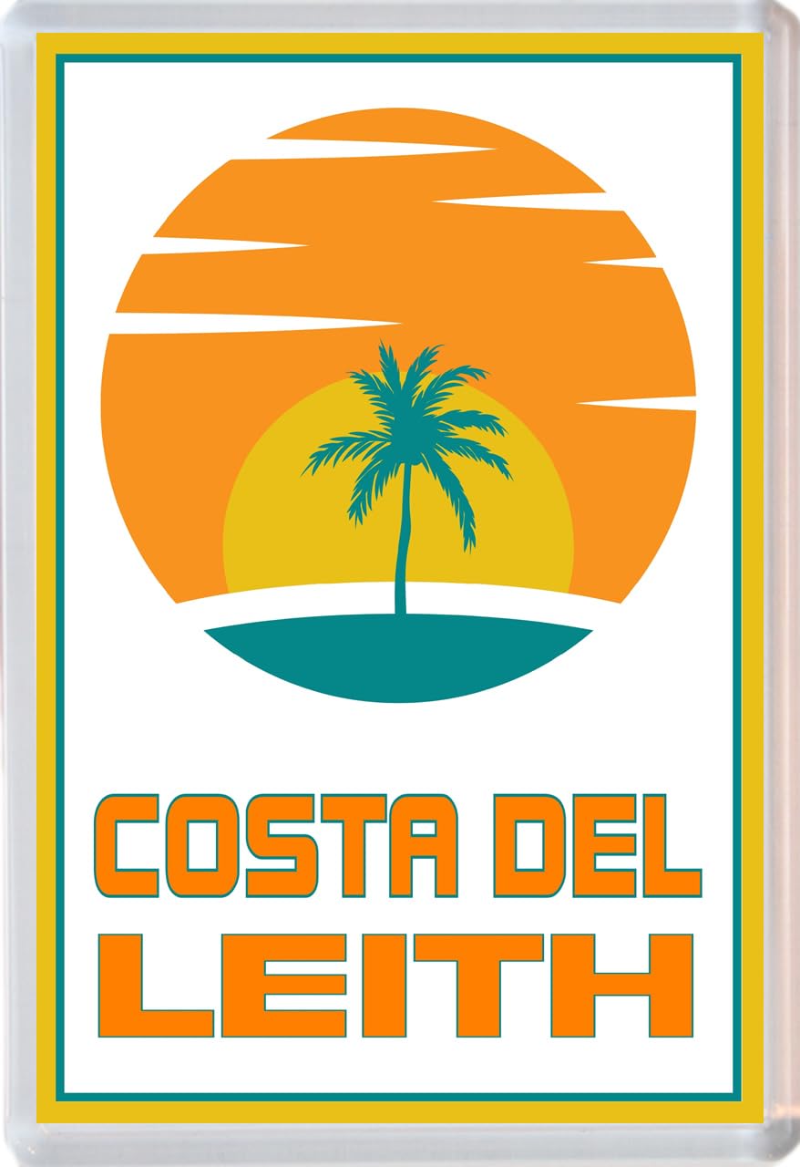 Baked Bean Store Multicolor Costa Del Leith - Jumbo Fridge Magnet 96 X 67Mm