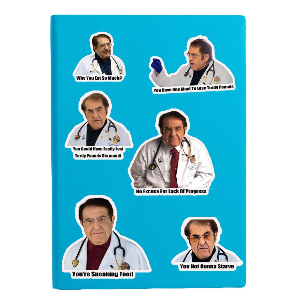 Dr. Now Stickers Set Funny Weight Loss,Weight Loss Gifts to Firends,Family (12Pcs 6 Different Style)