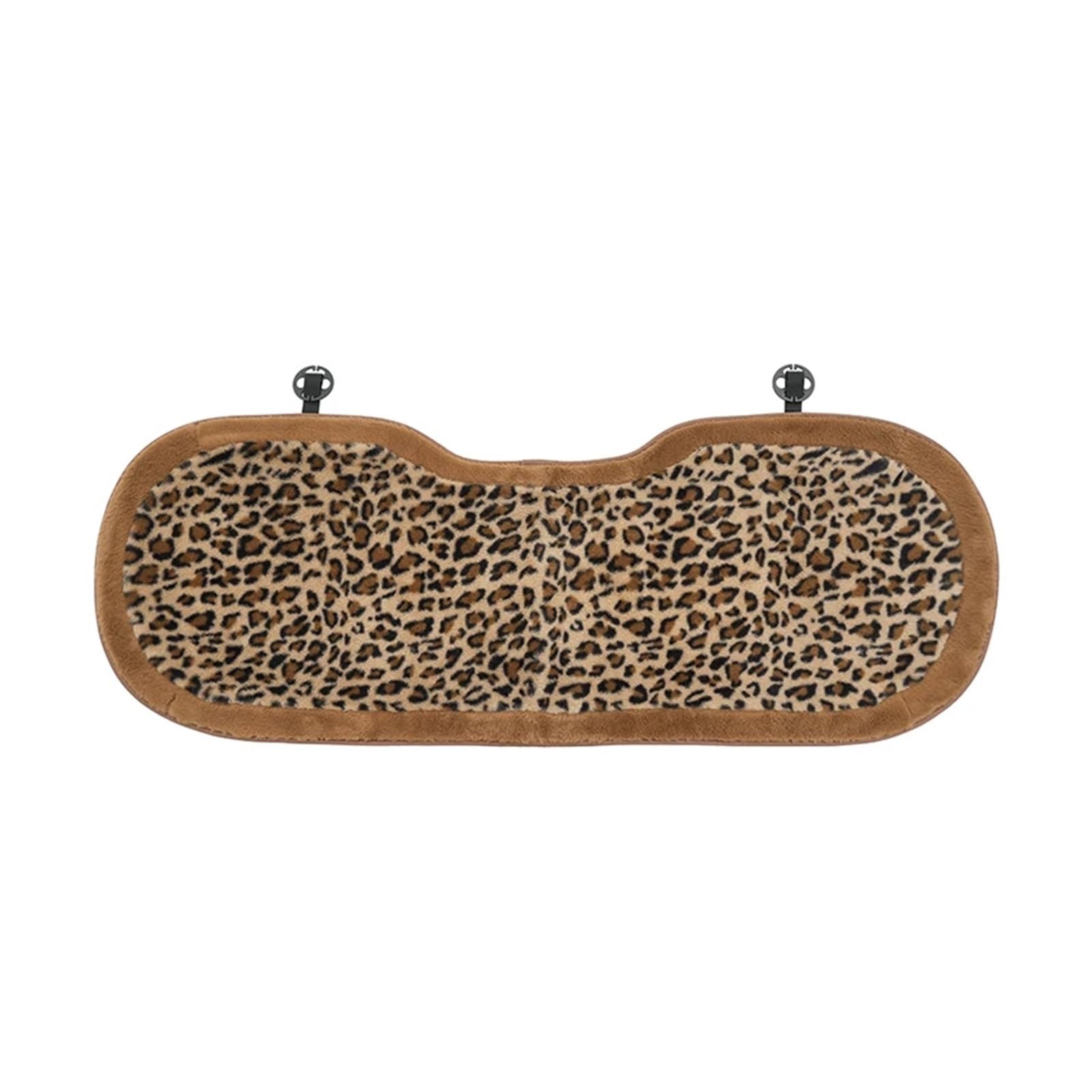 Hviyroi car seat cushion Fluffy Leopard Car Seat Cushion Soft Protector(Rear seat cushion)