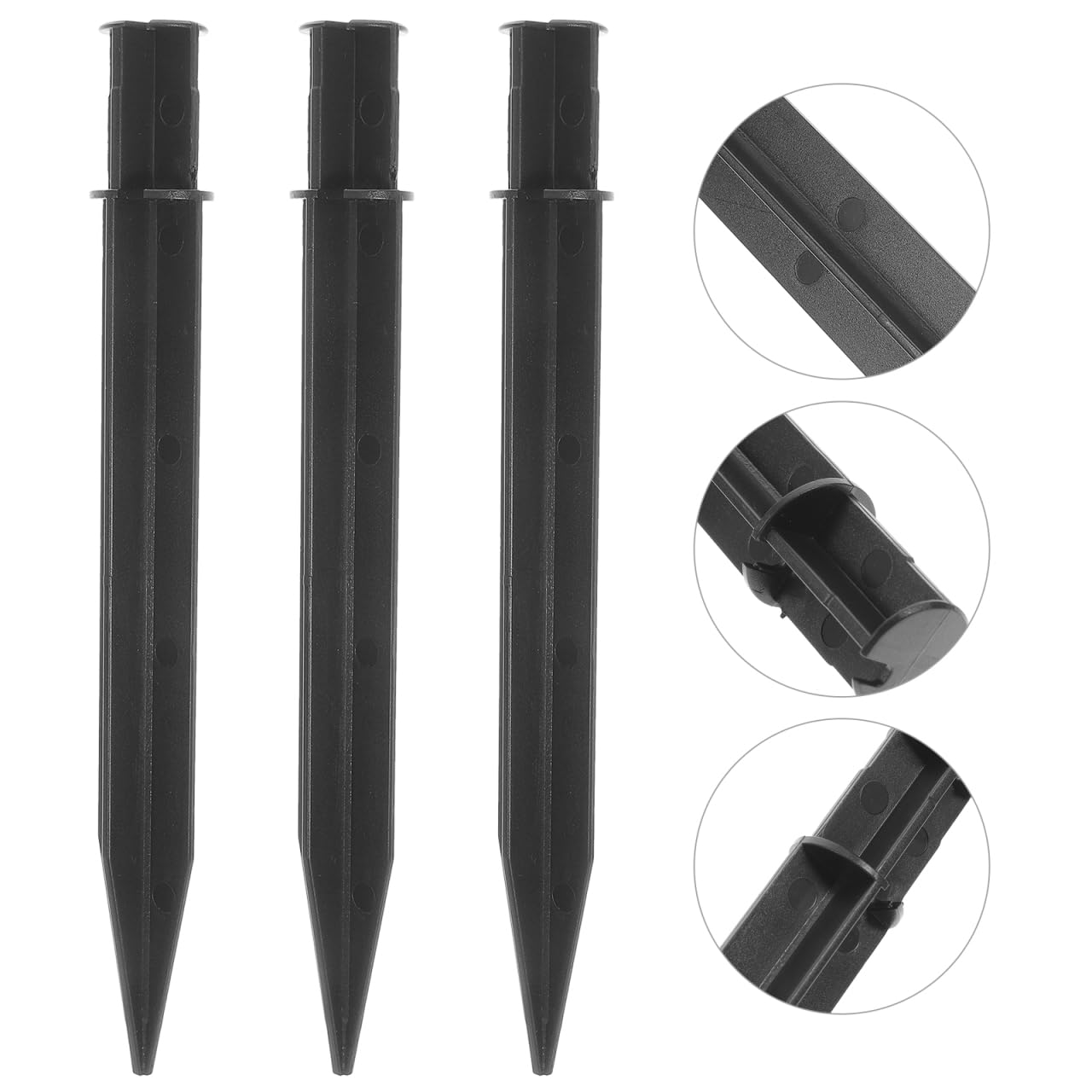 OSALADI Solar Lawn Lamp Floor Inserts 8Pcs Plastic Garden Stakes Replacement for Outdoor Pathway Lighting Waterproof Solar Outdoor Garden Lights - Image 4