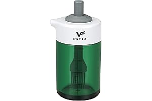 FAVIA Olive Oil Dispenser Bottle with Brush for Easy Kitchen Usage