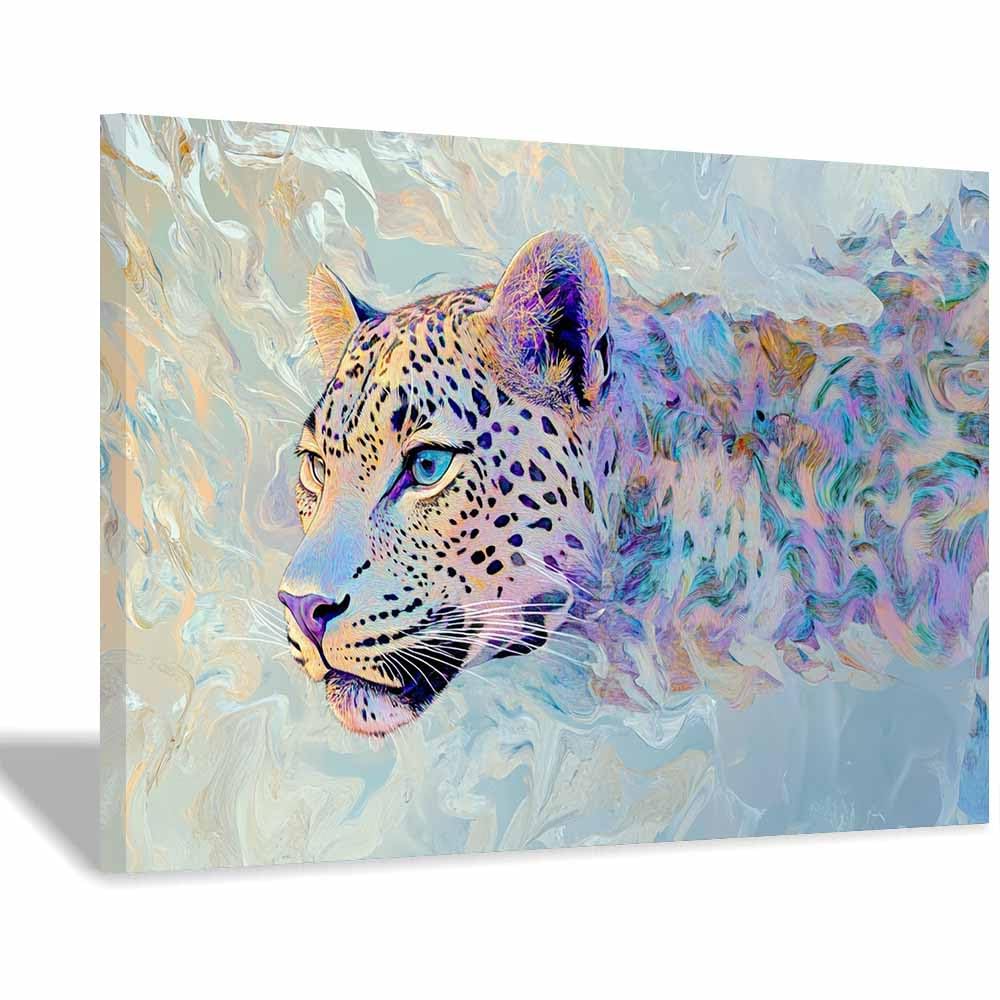 JOSUE Animal Canvas Wall Art Cool Poster Wall Artworks Pictures for Living Room Bedroom Home Office Decoration(Purple 104)-40x60cm Framed