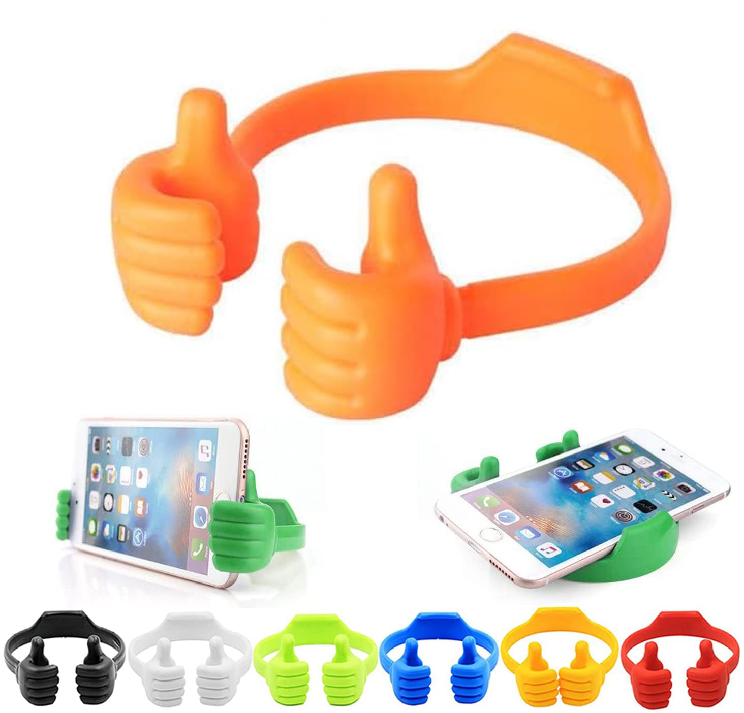 Thumbs Up Mobile Cell Phone Holders Lazy Tabletop Thumb Phone Stand Portable Adjustable Phone Stand for Desk Novelty Fun Lazy Bed Desktop Mount Stand