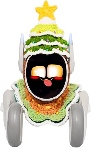 Miniatura 2 de Atuendo tocado y cuello de ganchillo hechos a mano para un encanto divertido durante todo el año, transforma a tu compañero inteligente con