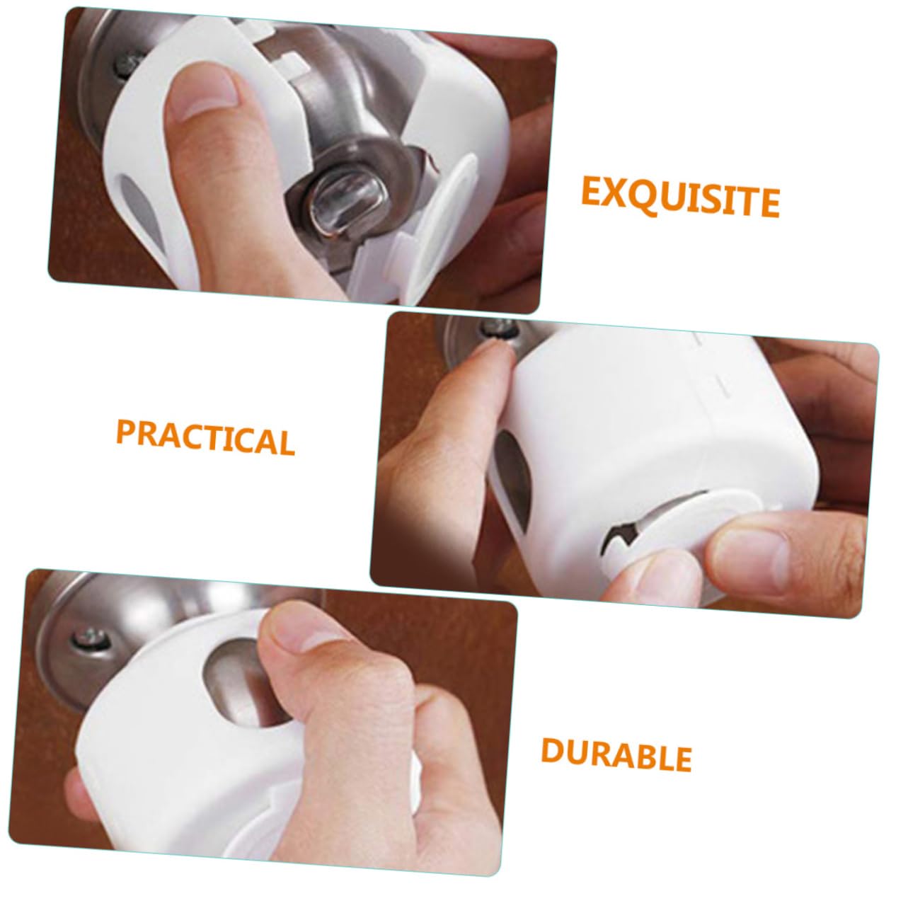 FUNOMOCYA Baby Door Knob Cover 4pcs Door Handle Covers Child Proof Safety Door Lock Protectors