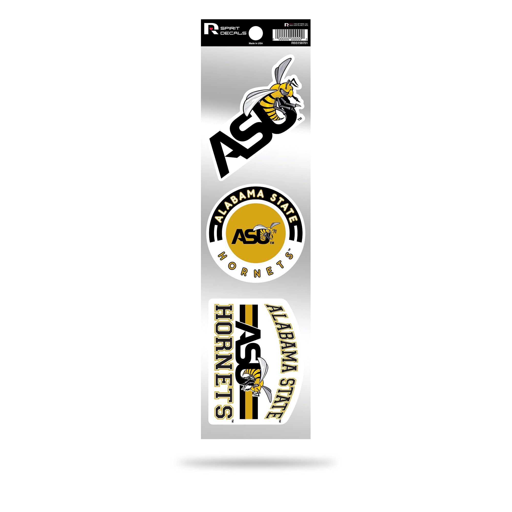 Rico Industries NCAA Arkansas Razorbacks 3-Piece Retro Spirit Decals