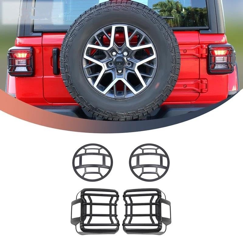 Boîtier feu arrière Wrangler JL et Gladiator JT cache phare ABS noir - 2