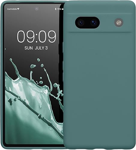 Miniatura 8 de kwmobile Funda compatible con Google Pixel 7a - Funda protectora delgada de TPU para teléfono - Acabado mate suave - Arctic Night