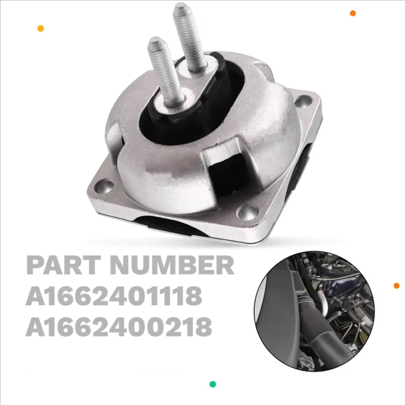 Silentblock Compatible con para GL450 GL550 2012-2024 para ML320 2007-2009 para ML350 2006-2015 A1662401118 Soporte De Motor De Transmisión De Automóvil