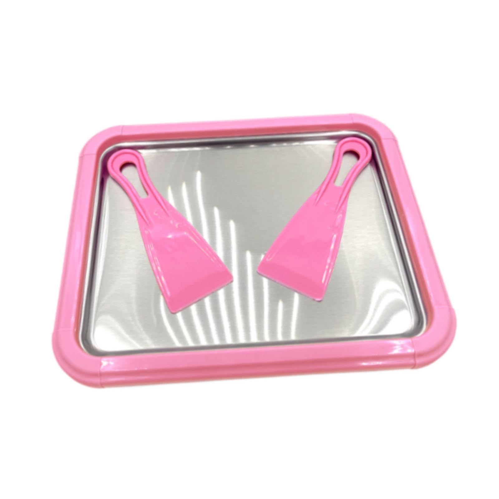 Qianly Ice Cream Plate Maker Stainless Steel Interactive Fried Yogurt Machine Cream Maker for Yogurt Soft Serve