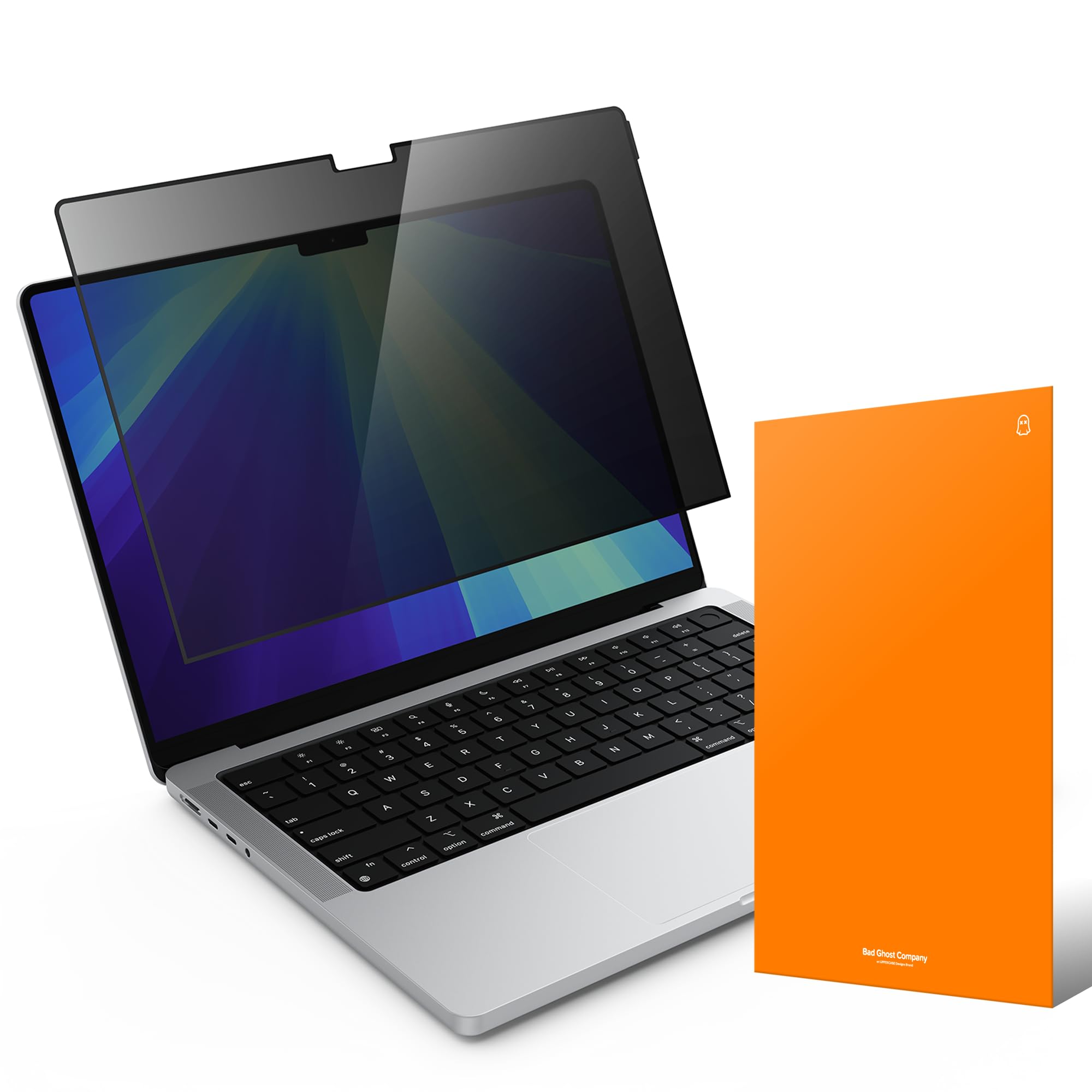 UPPERCASE GhostView Premium Detachable Ultra Thin 2-Way Privacy Screen Protector, Bubble-free Air-ttach Technology, Non-Magnetic, Compatible with 2021