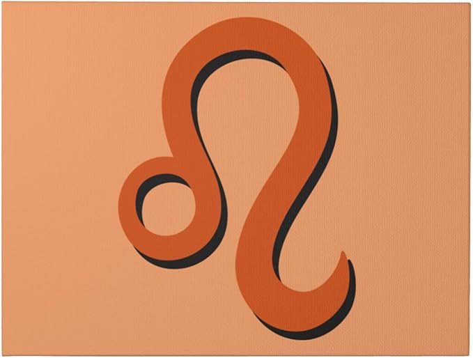 QIZYOQA Zodiac Sign Leo Symbol Canvas Wall Art 12x16 Inch Unframe Canvas Print Wall Art Decor For Home Living Room Bedroom Bathroom