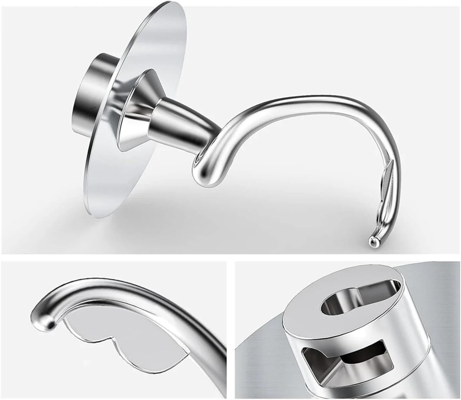 A78E- Spiral Dough Hook,Compatible For KitchenAid Stand Mixer, Fits 4.5-5 QT Mixing Bowl For Tilt-Head Mixers