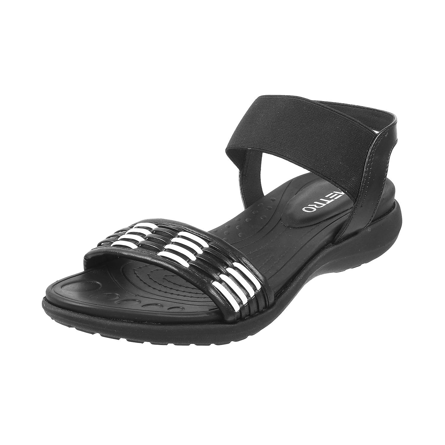 Metro Women Black Synthetic Leather Casual Sandal UK/3 EU/36 (33-345) (B0CBSNBBYG) Amazon Price History, Amazon Price Tracker