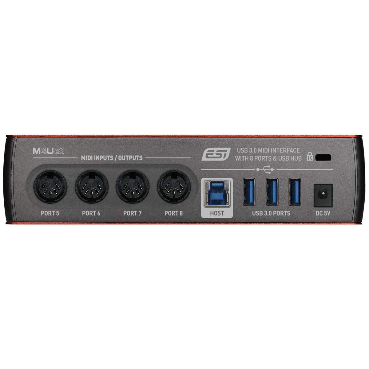 M4U eX USB 3.0 - Interfaccia MIDI con 8 porte + cavo Keepdrum MIDI 2 m