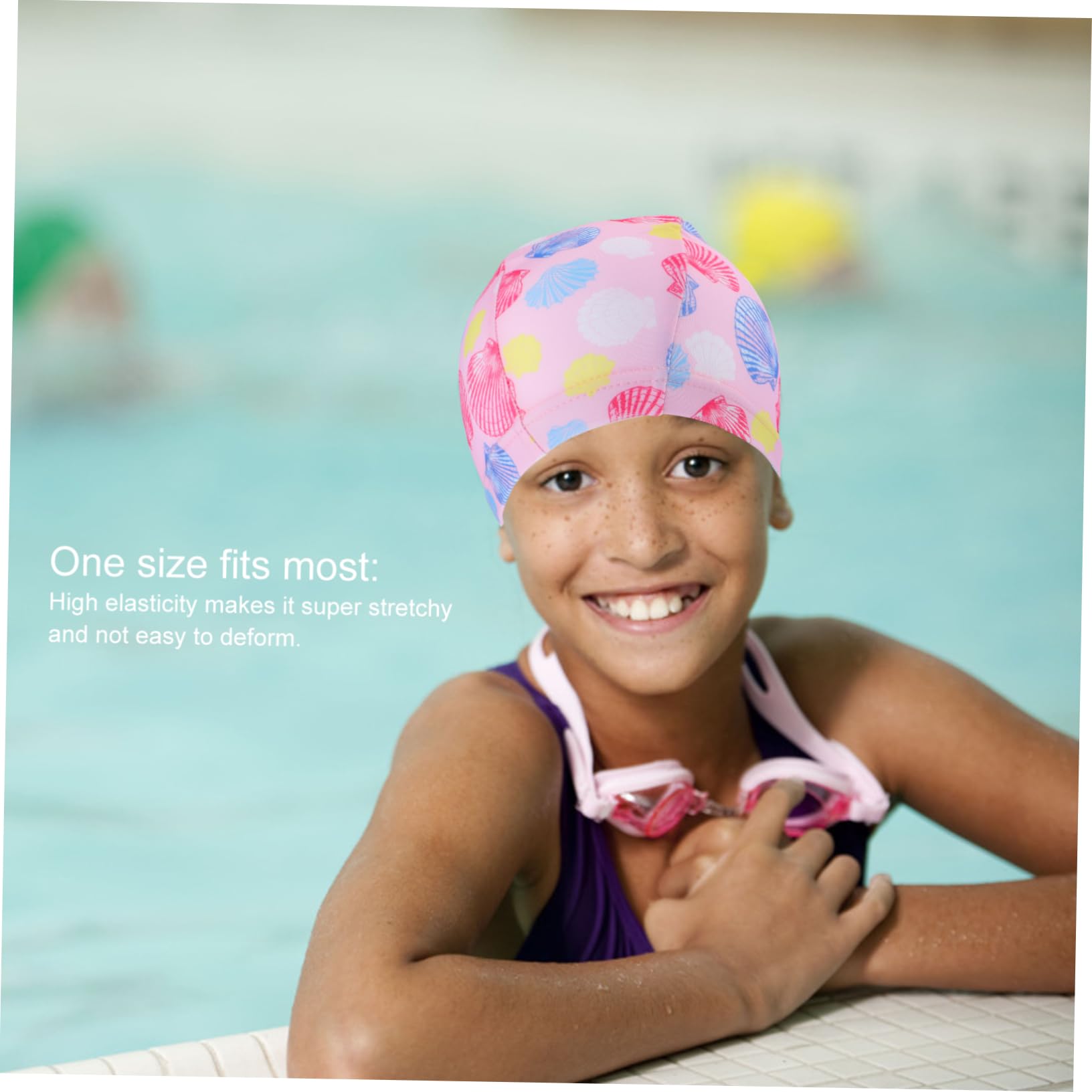 VANZACK Gorro De Baño para Niños Gorros De Natacion Impermeables Accesorios De Natacion Cubierta De Natación Sombreros para Niños Gorra De Baño De Buceo Poliéster