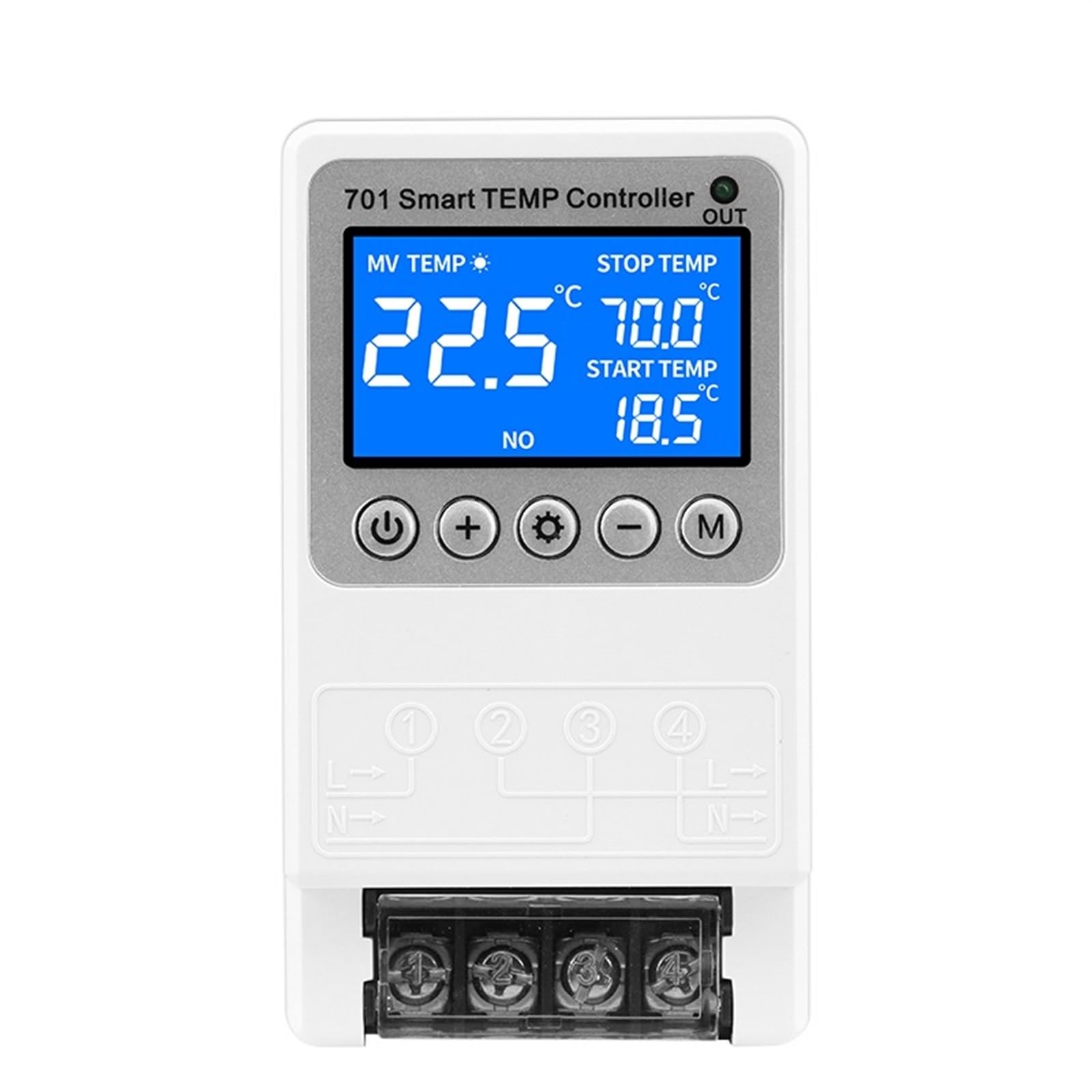 Duży domowy regulator temperatury, stały termostat, sterowanie czasem, cykl przełączania, wiele czujników z podświetleniem (czujnik głowicy powietrznej)